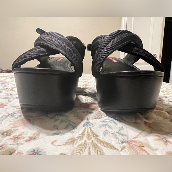 VINTAGE PRADA PLATFORM SANDALS 6 US / 36 EU - Picture 10 of 12